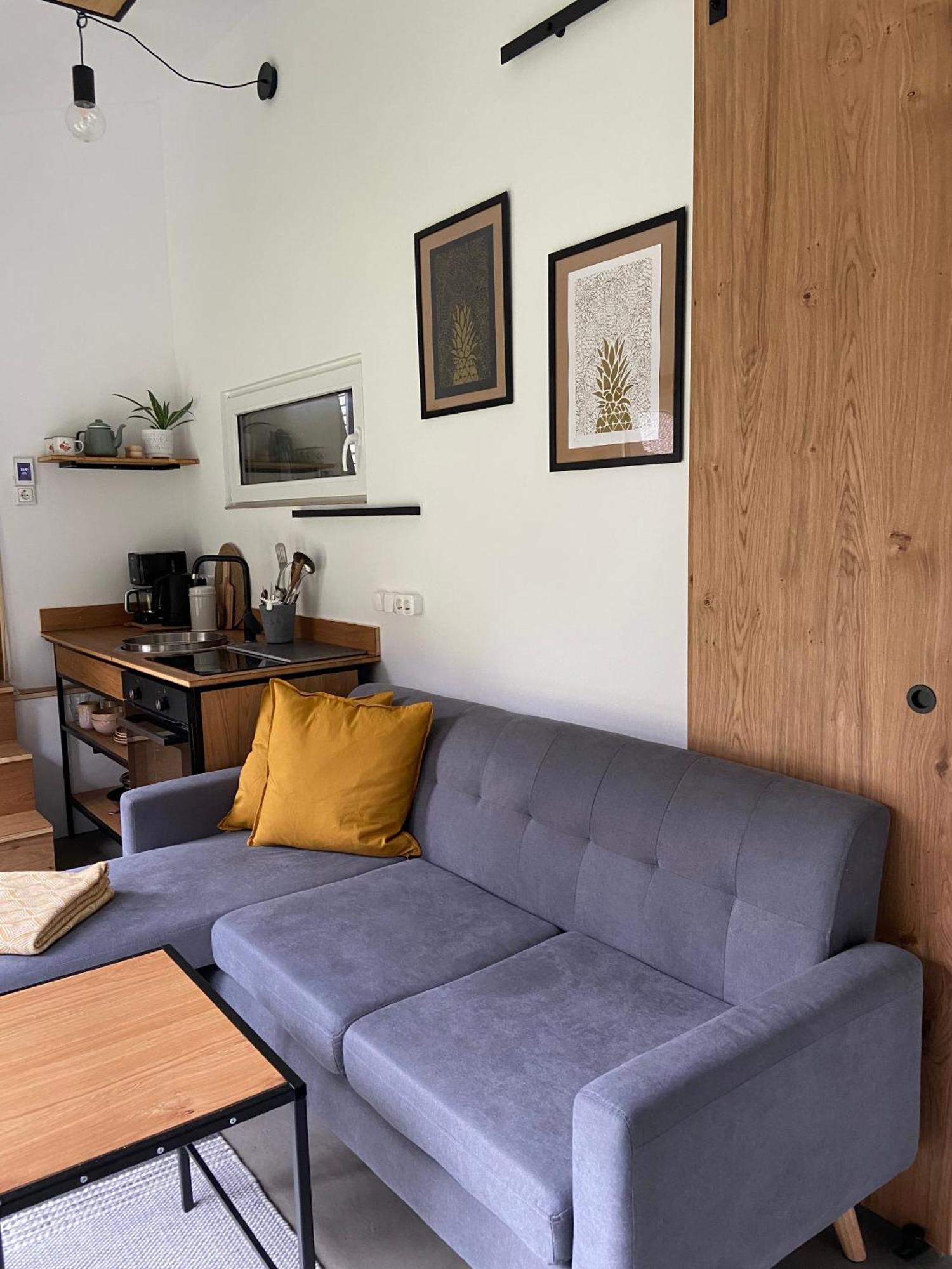 Modernes Tinyhouse Trailer Cabins Am Waldrand - Mit Seezugang Eging Exterior photo