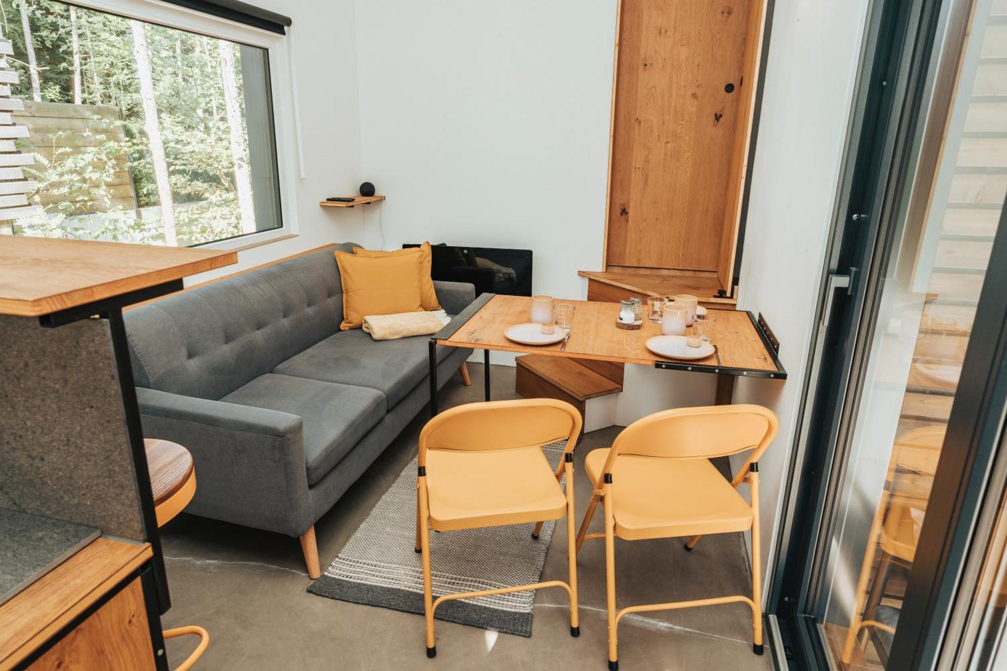 Modernes Tinyhouse Trailer Cabins Am Waldrand - Mit Seezugang Eging Exterior photo